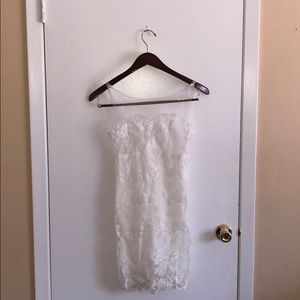 Woman’s White Spring Dress